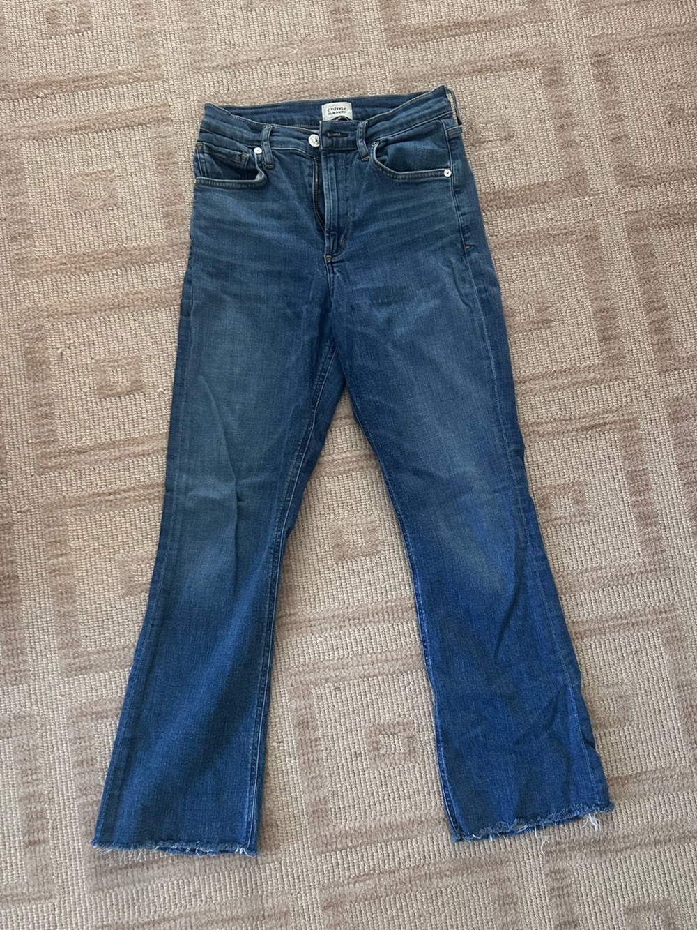 Citizens Of Humanity Cropped Jeans with slight flare at bottom